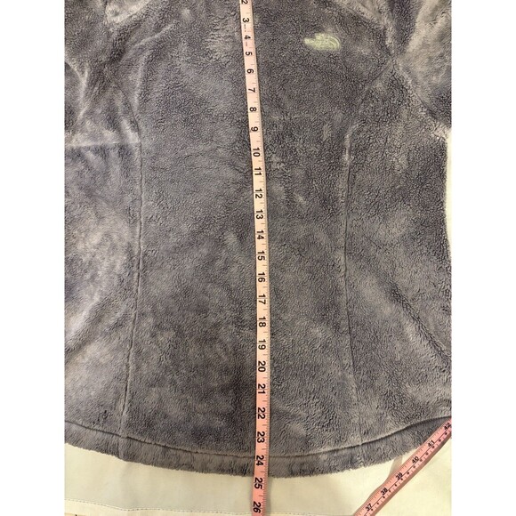 The North Face Osito 2 Full Zip Jacket Womens Medium Gray Fleece Deep Pile - Picture 10 of 10